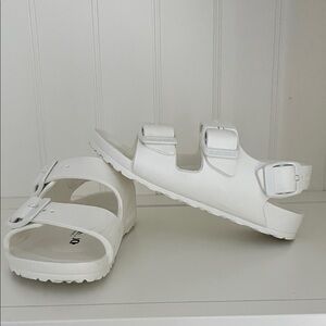 white Birkenstock Milano EVA Sandal